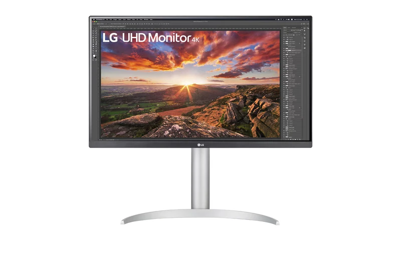Image of LG 27UP650K 27 IPS 4K Ultra HD Height Adjustable Monitor 27UP650K-W.AEK Silver