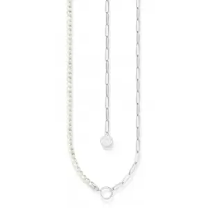 Image of Charmista Cold Enamel Freshwater Pearl Necklace KE2189-158-14
