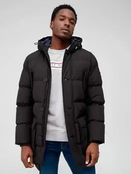 Image of Tommy Hilfiger Essential Rockie Parka, Black, Size L, Men