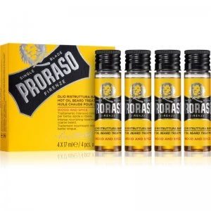 image of Proraso Wood and Spice Hot Intensive Oil Treatment for Tough Stubble 4 x 17ml