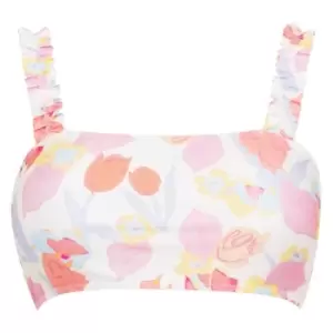 Image of Ted Baker Aimiy Frill Bikini Top - Cream