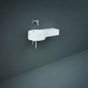 Image of Rak Petit Round Wash Basin - Right Ledge