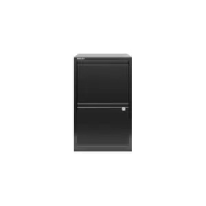 Image of Bisley A4 2 Drawer Flush Front Filing Cabinet - Black