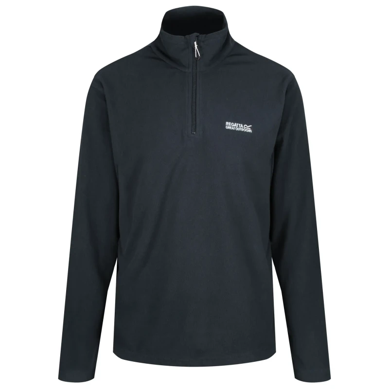 Image of Regatta Mens Thompson Half Zip Light Thermal Anti Pill Fleece Jacket S - Chest 37-38' (94-96.5cm) Navy RMA021-540-S