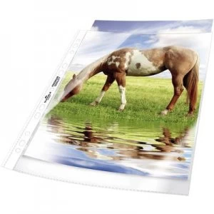 image of Durable Punched pocket 2676 A4 Polypropylene 0.08mm Transparent 267619 100 pcs