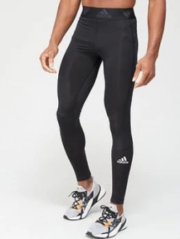 image of Adidas Techfit Long Tights - Black/White