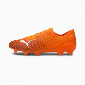 image of PUMA Ultra 2.1 FG/AG Mens Football Boots, Shocking Orange/Black, size 8.5, Shoes