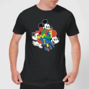 Image of Disney Mickey Mouse Vintage Arrows Mens T-Shirt - Black