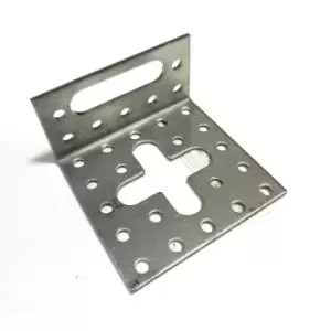 Image of Moderix Strong Metal Adjustable Angle Corner Bracket Zinc Plated Silver - Size 6