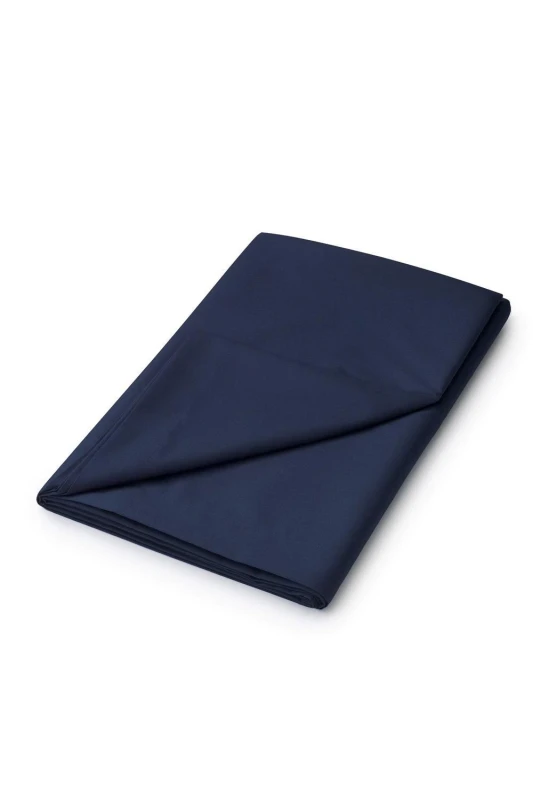 Image of Helena Springfield Helena Springfield 'Plain Dye' Polycotton Flat Sheet in Dark Navy Size: King Flat Dark Navy King Flat Unisex 5016709452649