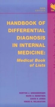 Image of Handbook of Differential Diagnosis in Internal Medicine by Norton J Greenberger Paperback