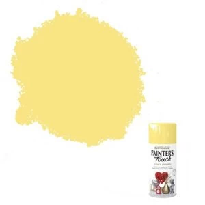 image of Rust-Oleum Painter's touch Buttercup yellow Gloss Multi-surface Decorative spray Paint 150ml