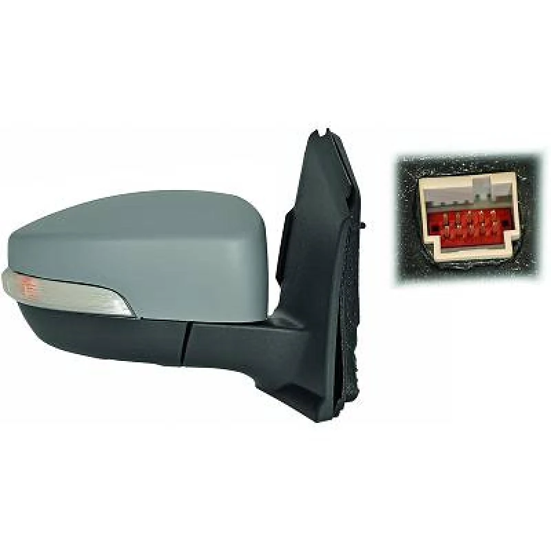 Image of DIEDERICHS 1471324 Wing mirror Right, Complete Mirror, primed Outside Mirror (50)