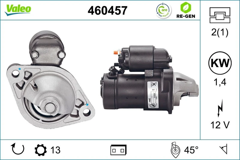 Image of Starter motor VALEO 460457