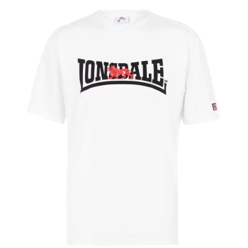 Image of Lonsdale Japan T Shirt Mens - White Lonsdale