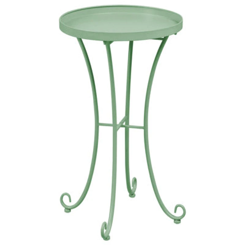 Image of Beliani Garden Side Table Cavinia 40 Cm 40 Cm Metal Green