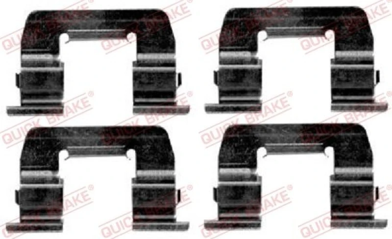 Image of QUICK BRAKE Brake pad fitting kit QUICK BRAKE 109-1668