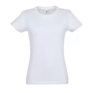 Image of SOLS Womens/Ladies Imperial Heavy Short Sleeve T-Shirt (M) (Ash)
