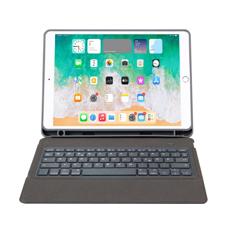 Image of DEQSTER DEQSTER Slim Keyboard 2 for iPad 10.2" (7th/8th/9th Gen.), QWERTY Layout 90-2000017
