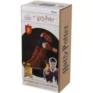 Image of Eaglemoss Gryffindor Mittens & Slouch Socks Knit Kit
