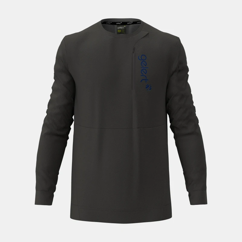 Image of Gelert Mens Fleece Crew Sweatshirt Dark Grey male S