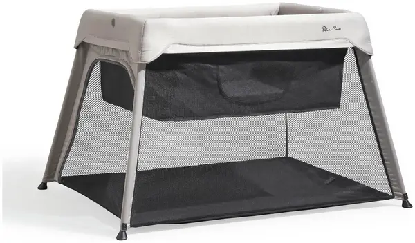 image of Silver Cross Slumber Travel Cot - Stone