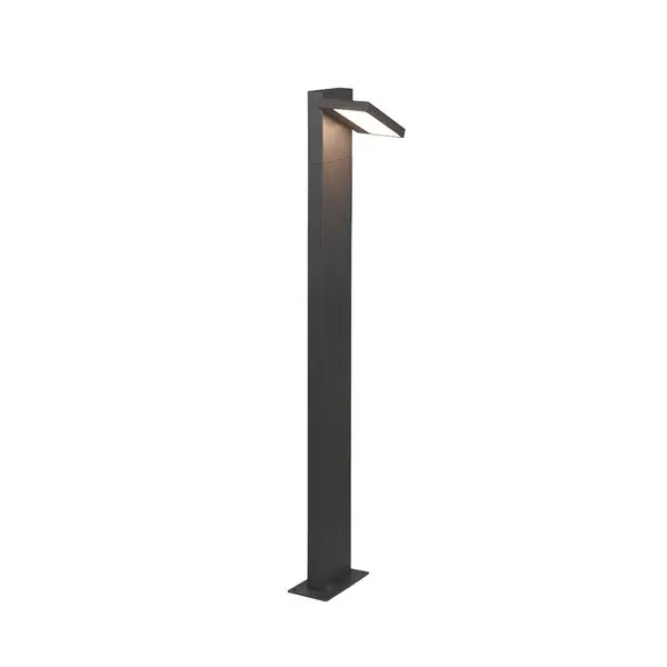 image of Horton Modern 100cm Outdoor Bollard Anthracite 3000K IP54