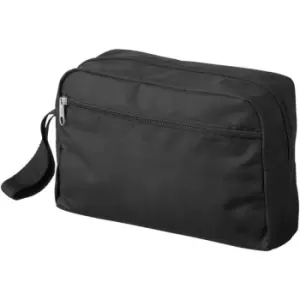 Transit Toiletry Bag (Pack of 2) (24 x 5.5 x 16 cm) (Solid Black) - Bullet