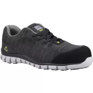 image of Mens Morris Safety Trainers (11 uk) (Black) - Safety Jogger