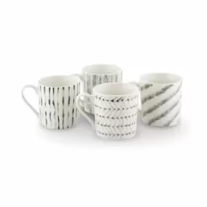 image of Tower Sketch Mug, Set Of 4 - White