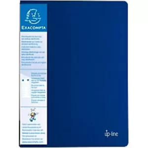 Exacompta Display Books PP A4, 20 Pkts, Blue, Pack of 12