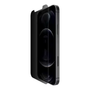 Image of Belkin ScreenForce UltraGlass Privacy Anti-Microbial Screen Protector for iPhone 12/12 Pro OVA045ZZ