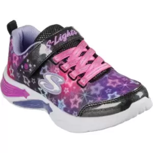 Image of Skechers Girls Star Sparks Light Up Sporty Trainers UK Size 12 (EU 30)