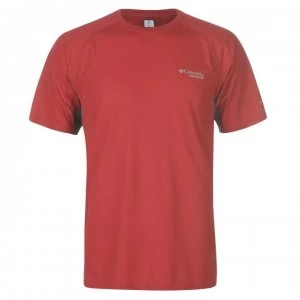 image of Columbia Titan T Shirt Mens - Red Velvet