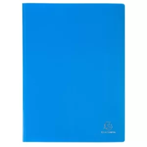 Exacompta Display Books PP Eco A4, 10 Pkts, Light Blue, Pack of 25