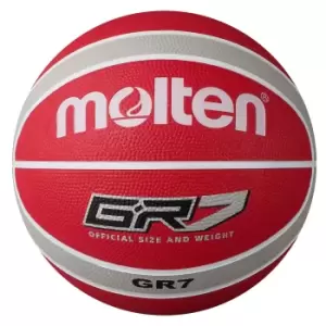 image of Molten BGR Basketball - Red/Silver - 7