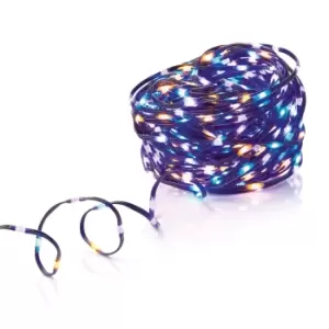 image of Premier Decorations Limited 1000 Multicolour Flexibright LED String Lights With Green Cable