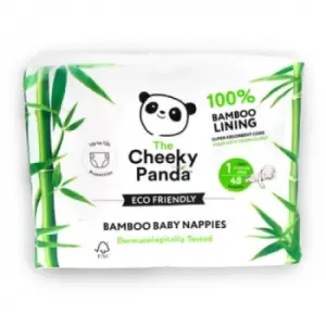 image of Eco Friendly Bamboo Baby Nappies size 1 - 48 pack