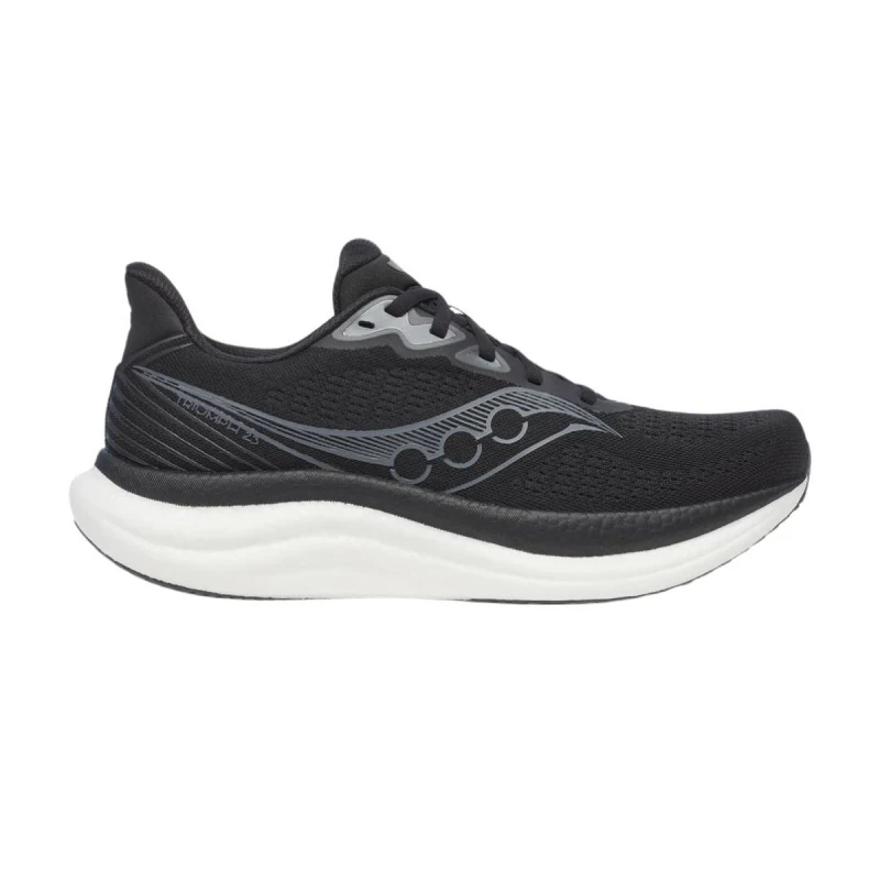 Image of Saucony Triumph 23 Shoes Black White AW25, Size 44,5 - EUR