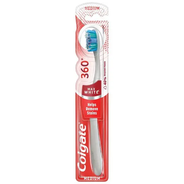 image of Colgate 360 Max White One Medium Toothbrush