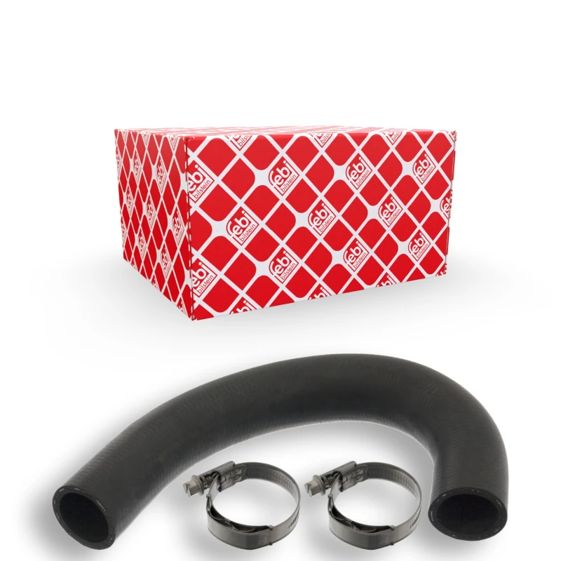 Image of FEBI BILSTEIN 101245 Radiator Hose OE Turbo NEW, EPDM (ethylene propylene diene Monomer (M-class) rubber), with clamps EPDM (ethylene propylene diene