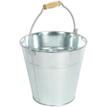 image of Sealey Galvanized Metal Bucket 14l Galvanized Steel