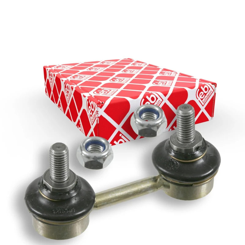Image of FEBI BILSTEIN 10037 Anti-roll bar link OE Turbo NEW, Rear Axle Right Steel Link Stabiliser (3229)