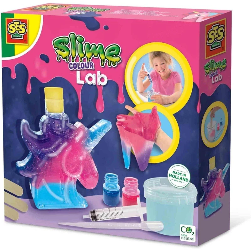 Image of SES Creative Unicorn Slime Colour Lab, 5 Years and Above (15016) Multi