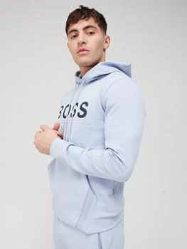 Image of BOSS Soody Logo Overhead Hoodie - Open Blue, Open Blue Size XL Men