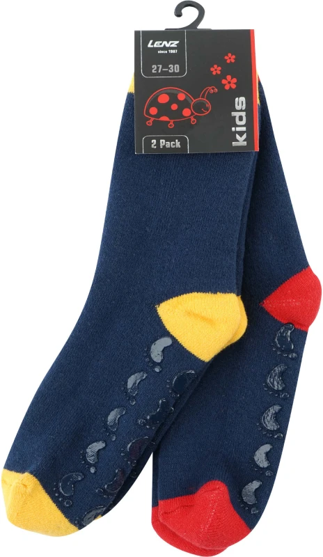 Image of Lenz Rubber Print Kids Socks - Pack of 2, Size 24 - 26