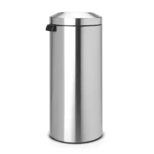 Image of Brabantia Flame Guard Waste Paper Bin 30 Litre Matt Steel