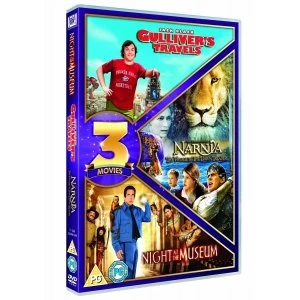 image of Gulliver's Travels / Chronicles Of Narnia / Night At The Museum DVD