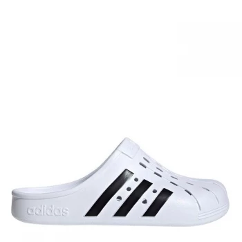 adidas Adilette Clogs Mens - White/Black