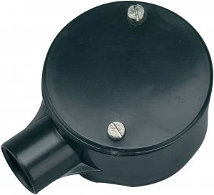 Wickes 1 Way Terminal Junction Box - Black 20mm